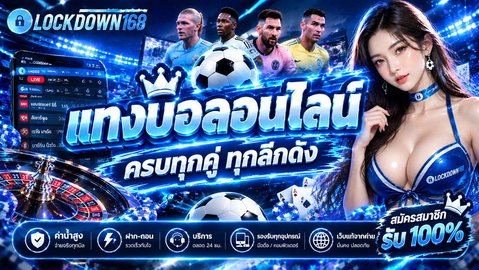 แทงบอลออนไลน์ เล่นง่ายบน LOCKDOWN168 ทำกำไรได้จริง
